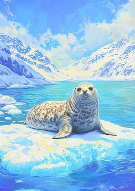 Seal on Iceberg