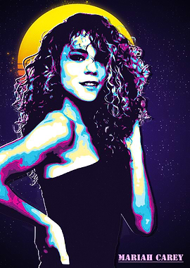 Mariah Carey Retro Art