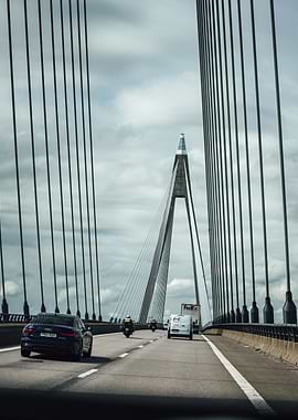 Bridge View with Cars in Norway OU