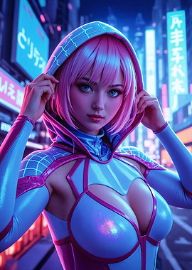 Cyberpunk Anime Girl