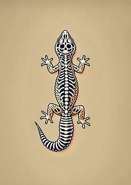 Leopard Gecko Skeleton