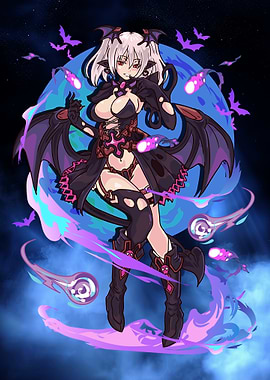 Anime Demon Girl Art