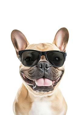 Cool French Bulldog in Sunglasses