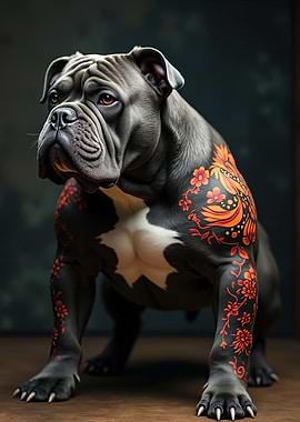 Tattooed Bulldog