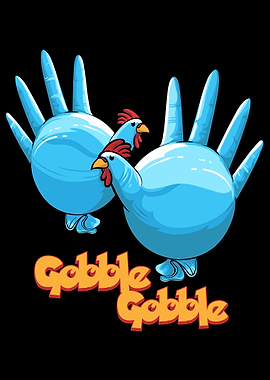 Gobble Gobble Turkey Gloves