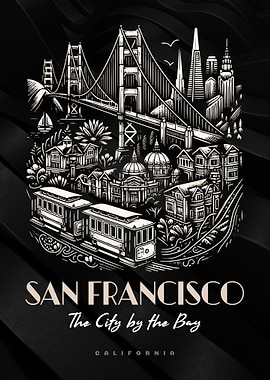 San Francisco Cityscape Illustration