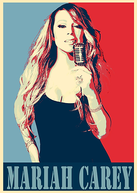 Mariah Carey Pop Art Poster