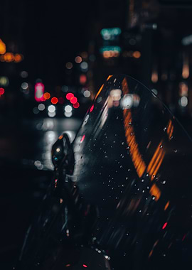 Rainy Night Cityscape