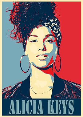 Alicia Keys Poster Art