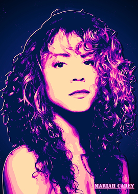 Mariah Carey Pop Art Portrait