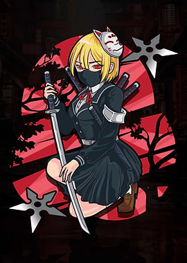 Anime School Girl Ninja