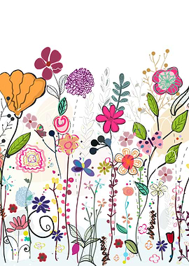 Colorful Floral Illustration