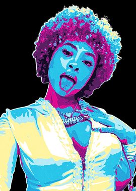 Ice Spice Pop Art Portrait