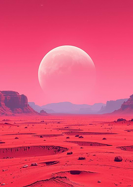 Pink Moon Desert