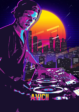 Retro DJ Poster