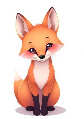 Cute Cartoon Fox