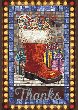 Mosaic Christmas Stocking