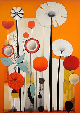 Abstract modern Floral Art