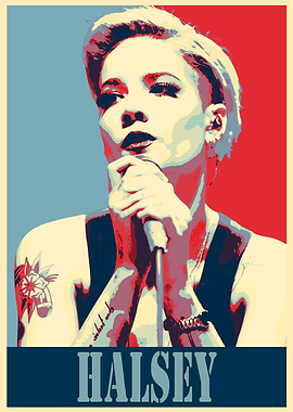 Halsey Pop Art Poster