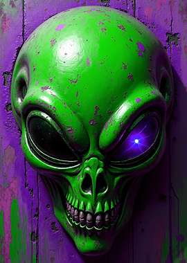 Alien Skull Wall Decor
