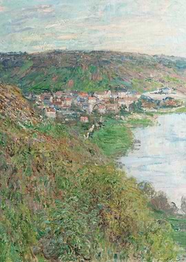 Impressionist River Landscape