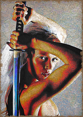 Samurai Woman with Katana