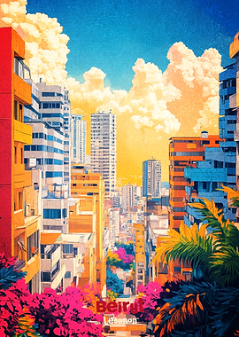 Beirut Art Poster