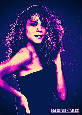 Mariah Carey Pop Art Portr
