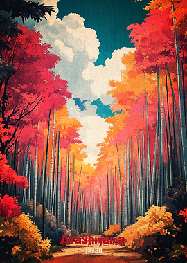 Arashiyama Art Poster