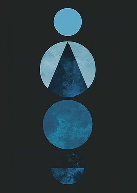 Abstract Blue Circles