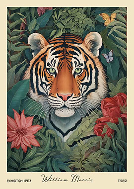 Tiger William Morris Floral