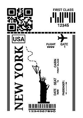 New York Flight Ticket