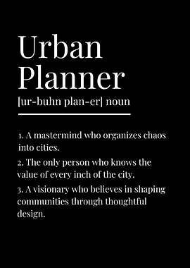Funny Urban Planner Definition
