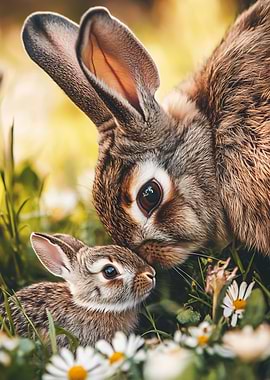 Mother Rabbit and baby