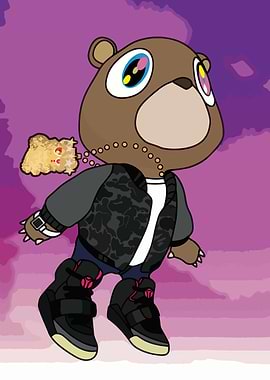 Kanye West Bear Illustration