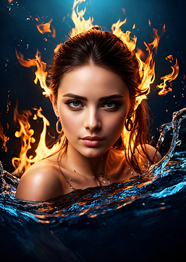 Symbolism of Fire and Water in Female Form