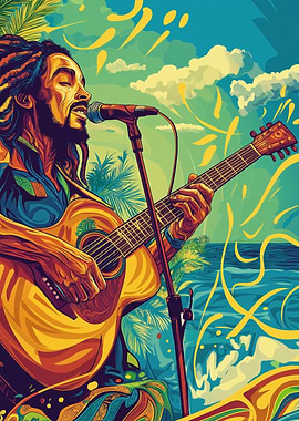 Raggae Guitar Artwork