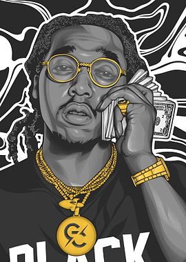 Takeoff Hip Hop Artist Portrait
