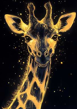 Golden Giraffe Animal