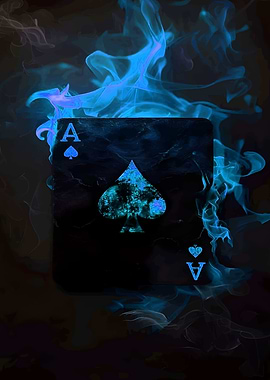 Ace of Spades in Flames