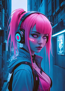 Cyberpunk Anime Girl