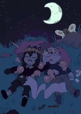 Nighttime Sleep in the Meadow