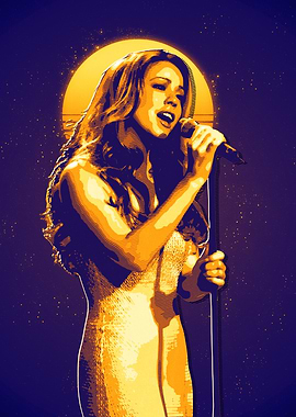 Mariah Carey Retro Poster