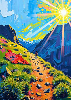 Mountain Path to the Sun