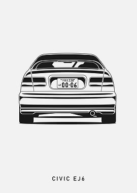 Civic EJ6 Rear View