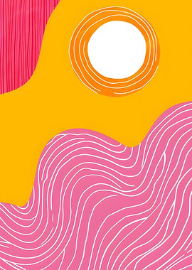 Abstract Sun and Waves