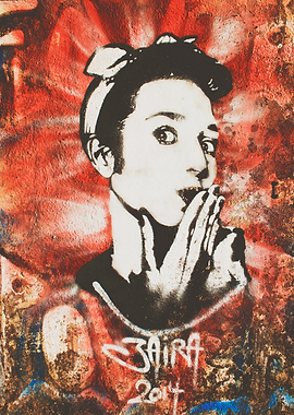 Graffiti Portrait of Woman