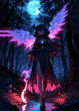 Dark Angel with Wings