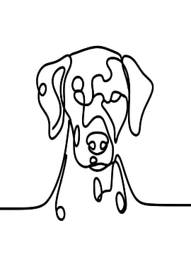 Dog Line Art