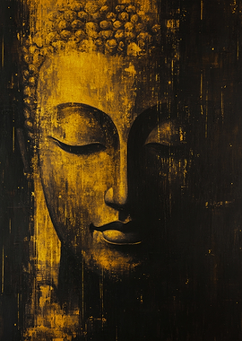 Golden Buddha Painting